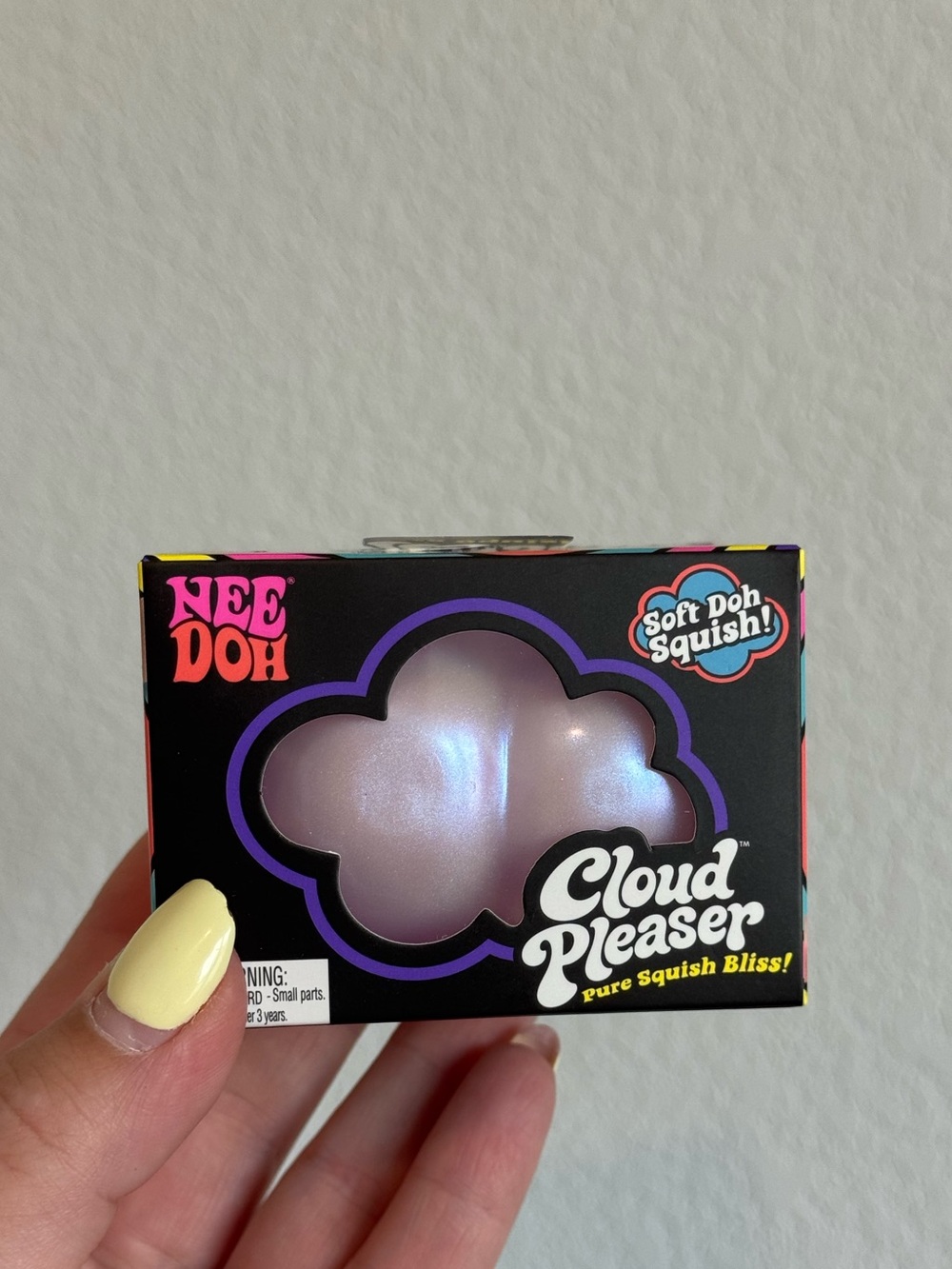 NEW! Rare NeeDoh Cloud Pleaser Squishy Toy - Iridescent Purple Cloud